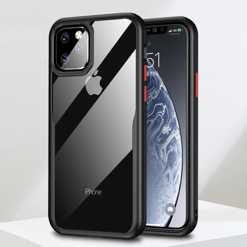 Чехол Toraise для iPhone 11 силиконовый чехол из ТПУ акриловая прозрачная задняя крышка