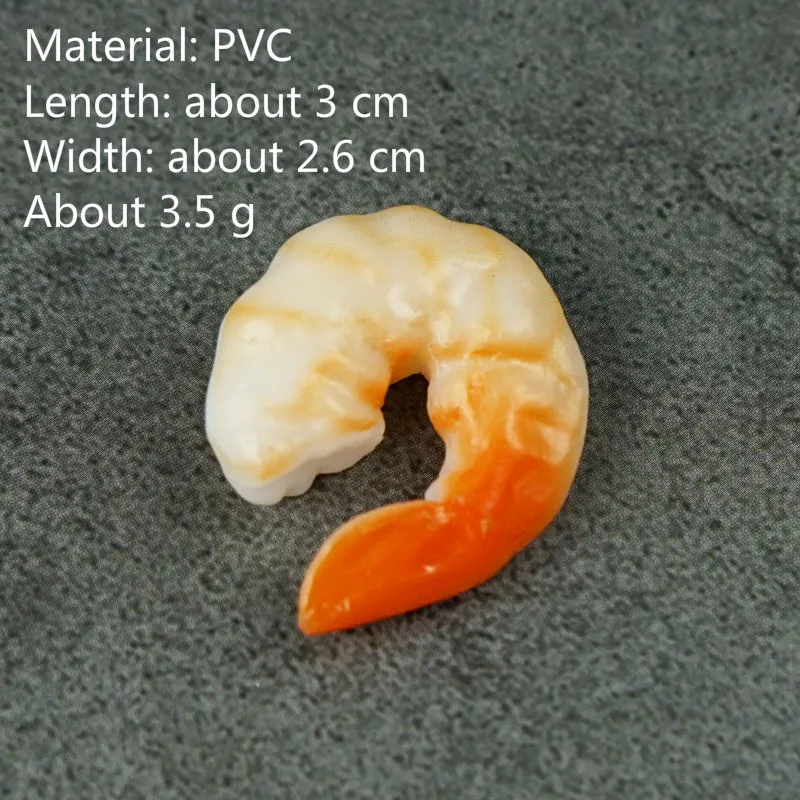 5 шт. искусственная еда имитация креветки декоративная модель еды форма домашнее