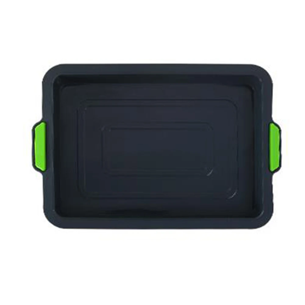 Kitchen With Handle Bread Pastry Non Stick Home Anti Scald Soft Bakeware Restaurant Silicone Cake Mold Rectangle Baking Tool |