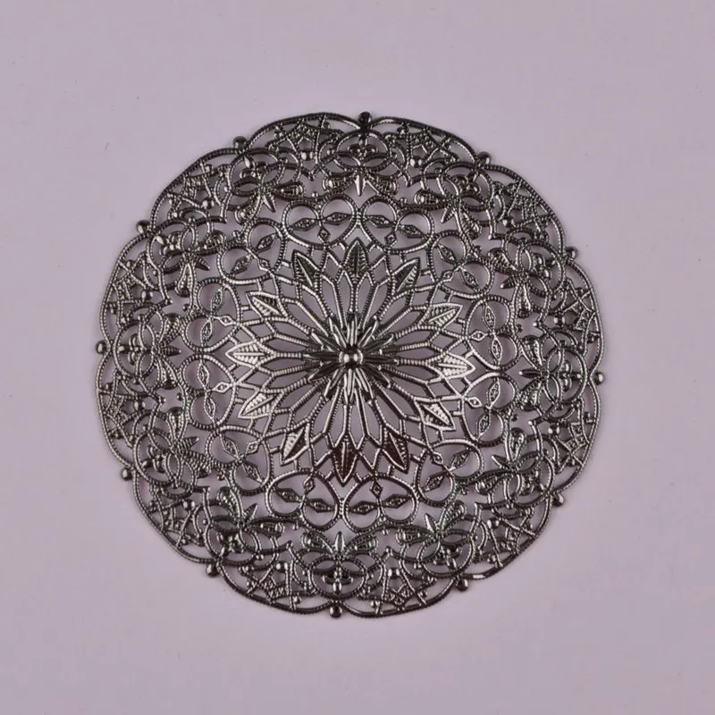 100 шт 55 мм Серебряный Золотой Бронзовый Пистолет Металлический Тон филигранные