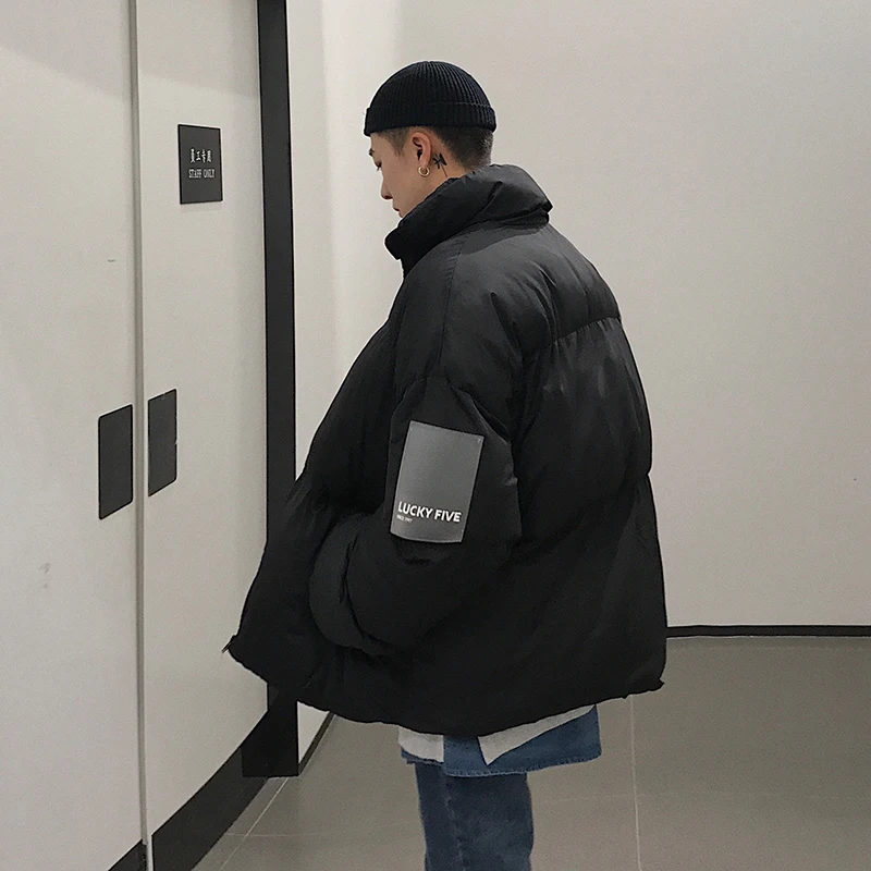 Новинка Осень 2019 мужское однотонное платье в Корейском стиле плотное теплое