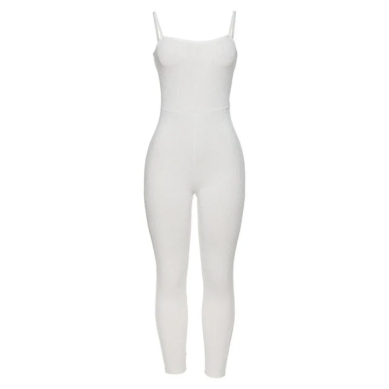 

Sexy Backless Jumpsuit Women Sleeveless Bodycon Casual Bodysuit Summer Fashion Streetwear Jumpsuit For Women