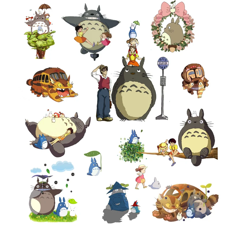 С рисунком из мультфильма Хаяо миядзяки Тоторо стены Стикеры Детские домашнее