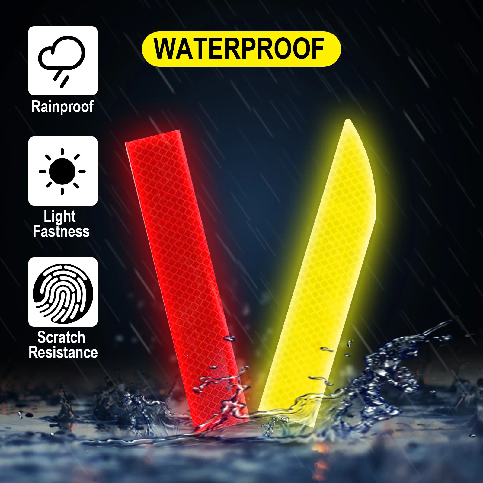 5 шт./компл. автомобильный отражатель-наклейка 91*4 для кузова автомобиля внешние