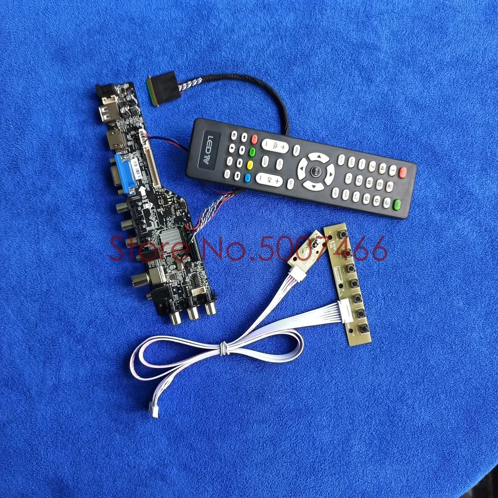 

Fit LP173WF1-TLB3/TLB2/TLB1 3663 TV digital 1920*1080 40 pin LVDS обновление дисплея AV VGA USB DVB ЖК диск board DIY Kit