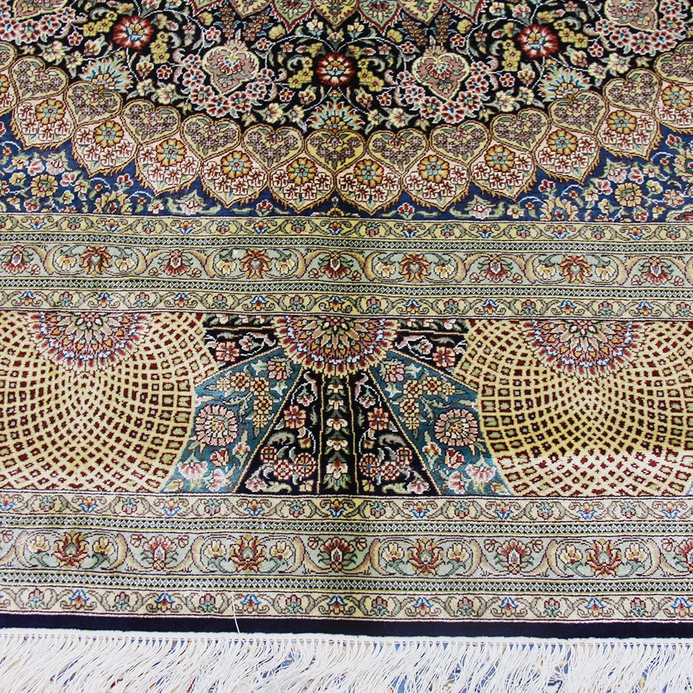 Koop Yilong 8 'X 8' Vierkante Handgemaakte Iran Zijden Kleed Oosterse Unieke Zijden Tapijt Decoratie (TJ051)