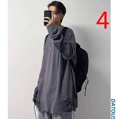 

Short-sleeved T-shirt summer middle-sleeved t-shirt Hong Kong style youth round neck half-sleeved