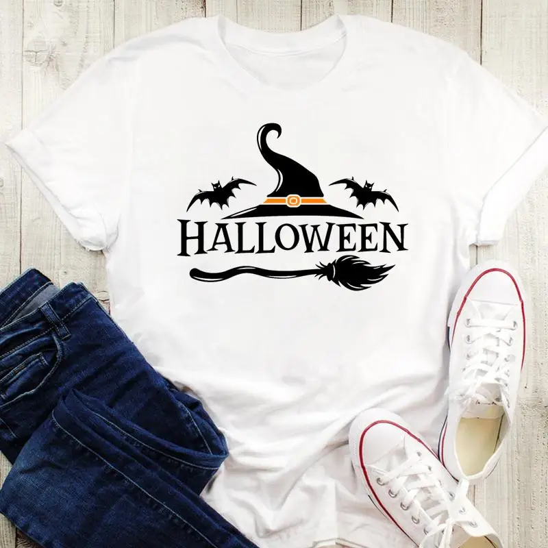 

Fall Autumn 2021 truck vintage 2021 Halloween Thanksgiving Graphic Print Tees Women Cartoon Tops Tshirt Female T-Shirt