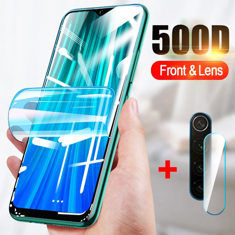 Гидрогелевая пленка для Xiaomi Redmi note 7 8 9 pro 9s 8t защитная объектива камеры Xiomi poco x3 8A 7A