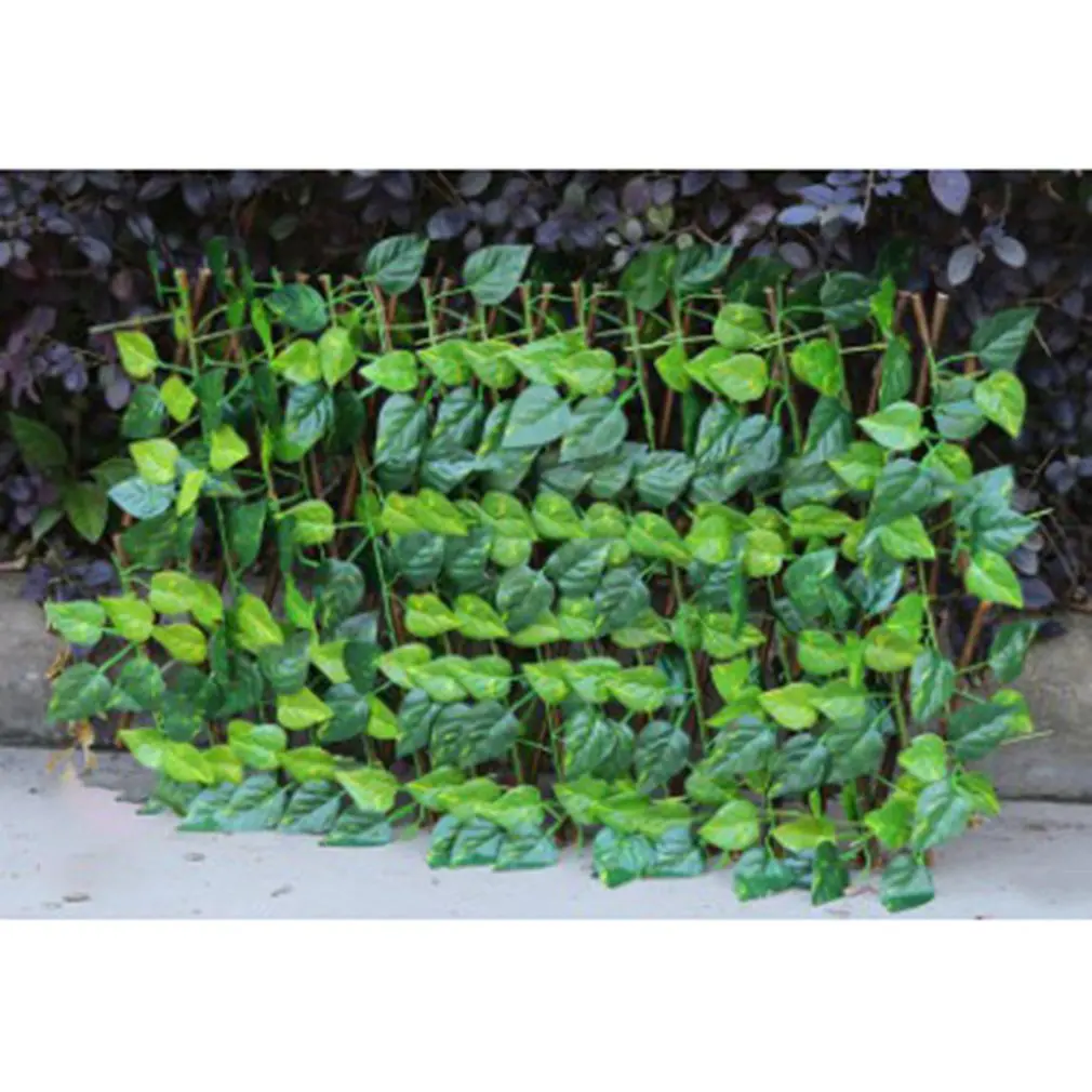 Plantas de vi&ntilde;as artificiales para colgar en la pared, vegetal colgante de decoraci&oacute;n con simulaci&oacute;n de hojas de hiedra, color verde, para hogar y boda-1