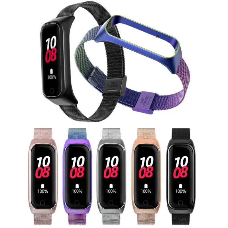 

Ремешок спортивный из нержавеющей стали для Samsung Galaxy Fit 2, металлический сменный Браслет для Samsung Galaxy Fit2 Correa