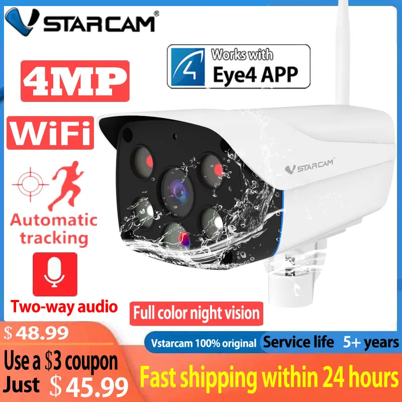 

Vstarcam 4MP 1080P IP Camera Outdoor Wifi Camera Outdoor Video Surveillance Security Camera 3MP Intercom Color/IR Night Vision