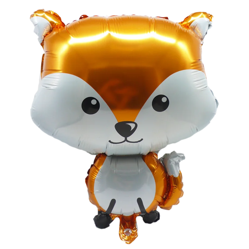 

Jungle Theme Party Decorations Fox Mix 18inch Squirrel Foil Balloons Headdress Gold Silver 32Inch Number Baby Shower Supplies