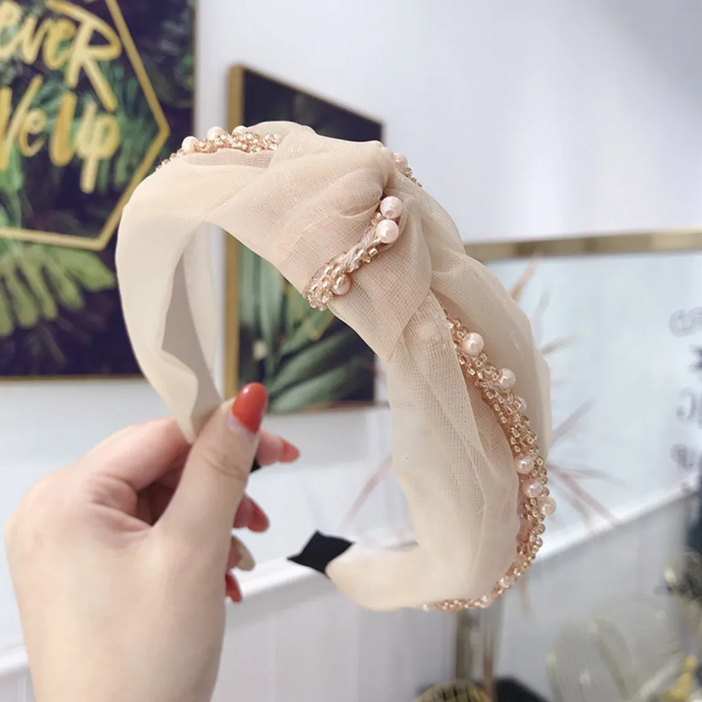 Модная повязка для волос с бантом Женский ободок простой милый девочек |