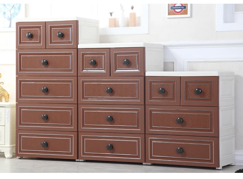 

58 Wide Five-storey Thickened Drawer Receiving Cabinet Plastic Multi-storey Storage Cabinet Household Finishing Five-stor