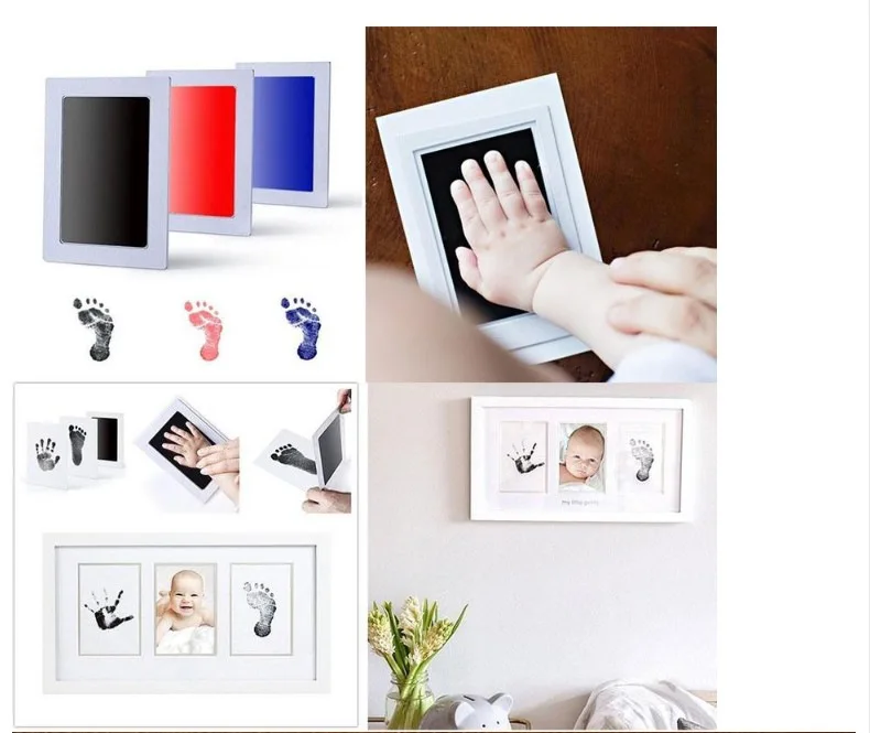 Набор с детскими следами для печати рук безопасные нетоксичные подушечки чернил