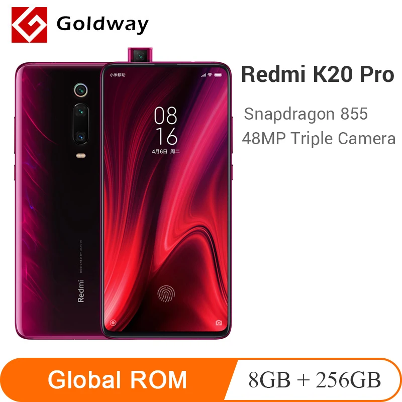 Смартфон Xiaomi Redmi K20 Pro с глобальной прошивкой, 8 ГБ, 256 ГБ, задняя камера Snapdragon 855, 48 МП, 4000 мАч, распознавание экрана, NFC