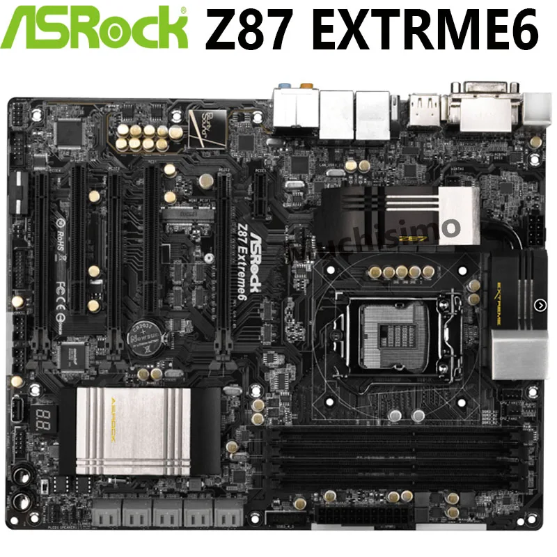 Billig Asrock Z87 EXTRME6 Motherboard 100% Original I7 I5 I3 LGA 1150 DDR3 32GB PCI-E 3,0 USB 2,0 USB 3,0 Desktop-Computer Mainboard Verwendet