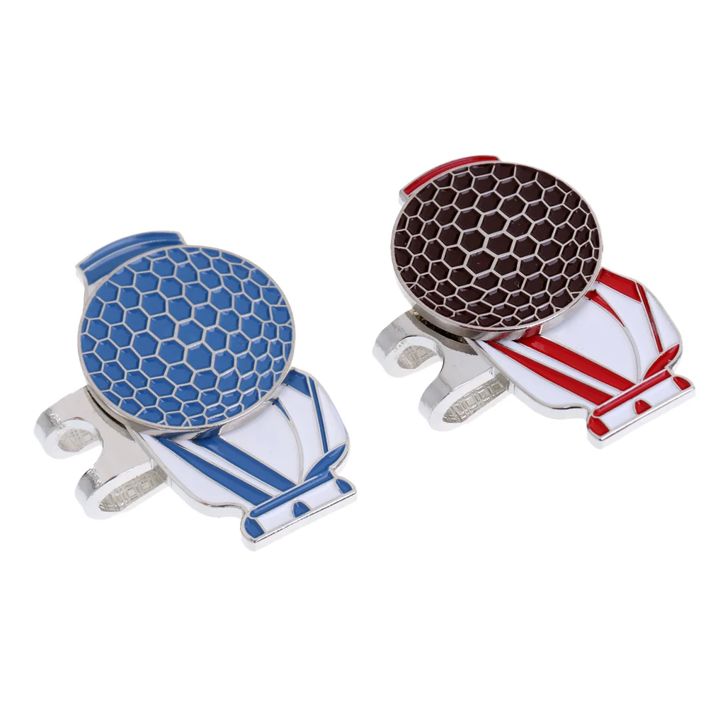 Магнит заколка на шляпу с маркером мяча для гольфа набор из 2 забавный рисунок