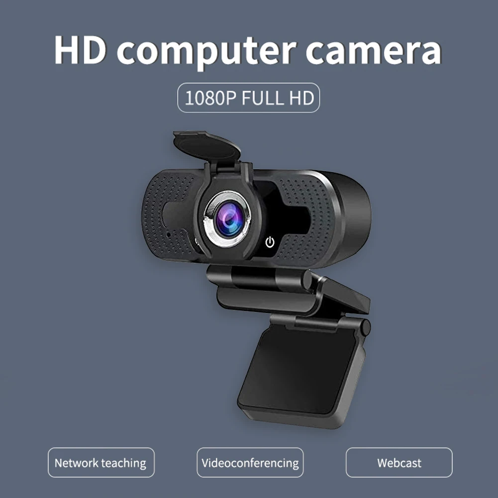 

1080P Full HD Webcam with Built-in Microphone USB Driver Free Auto Focus Web Camera for Video Conference Gaming Online Office