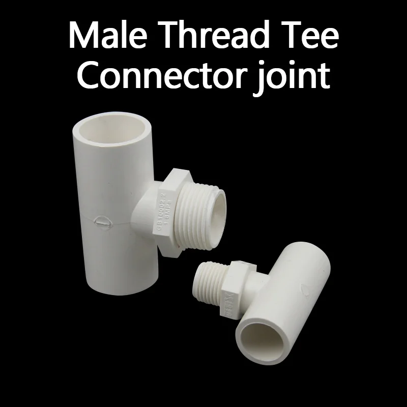 Тройник с наружной резьбой соединитель для садового орошения 3 способа Т