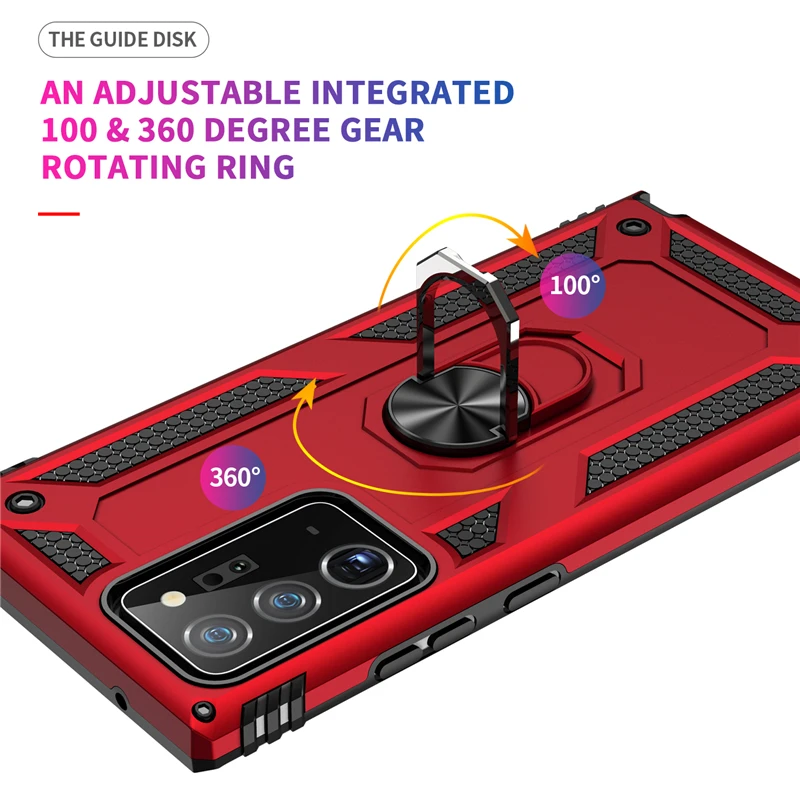 

Armor Shockproof Phone Case for Samsung Galaxy S20 FE S10 S9 S8 S7 S10e Note 8 9 10 Plus Pro Lite 20 Ultra Ring Car Holder Cover