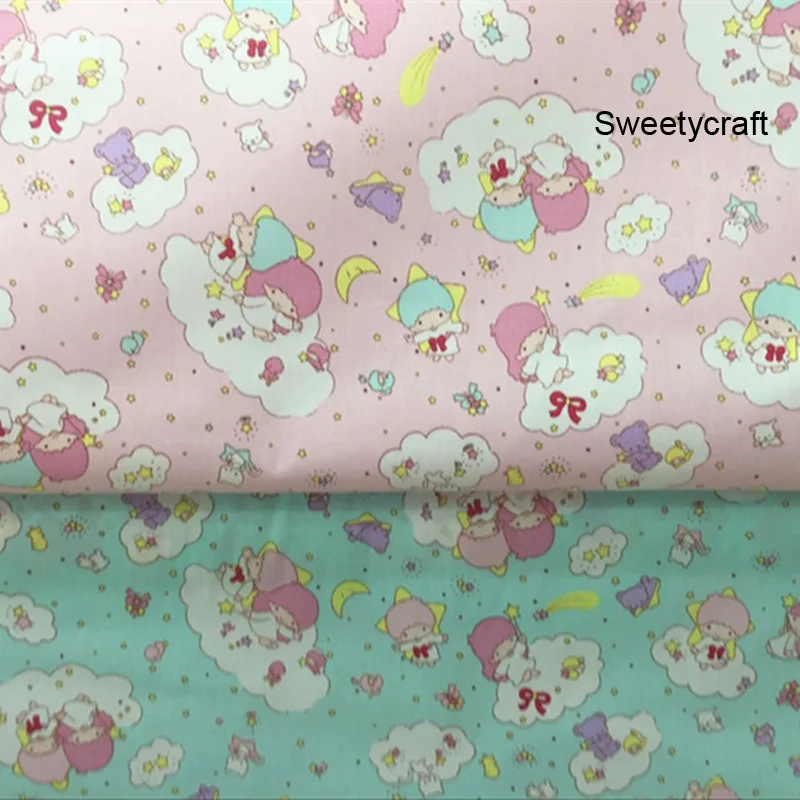 Хлопчатобумажная ткань с принтом звезды принцессы для шитья искусственная