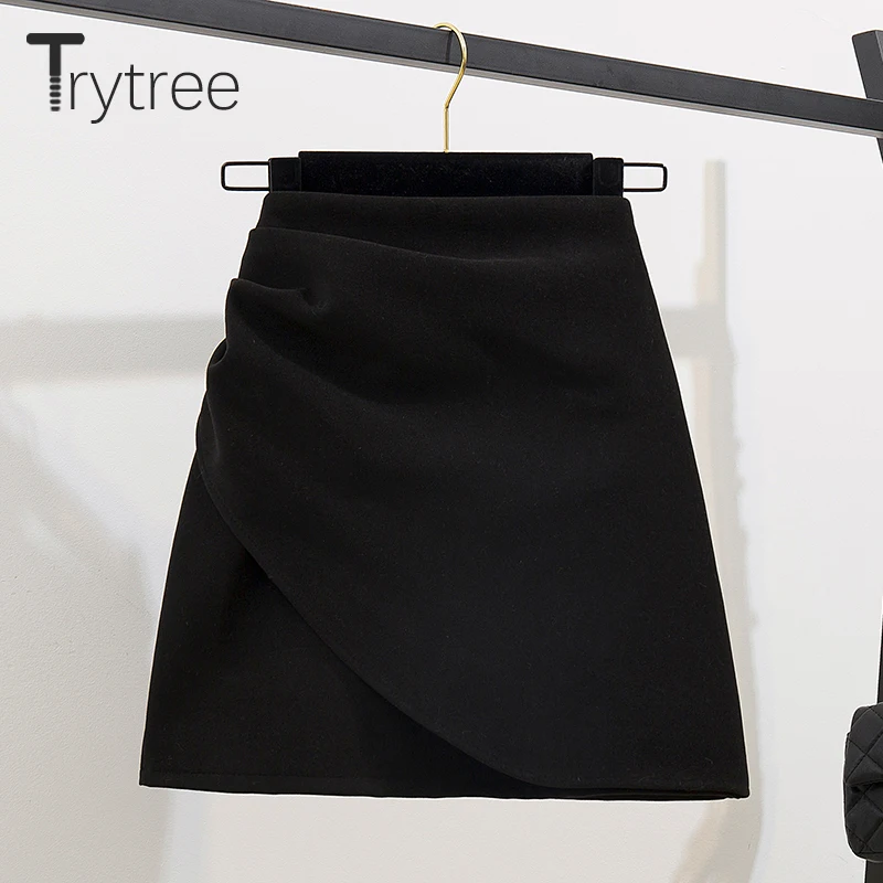 Trytree 2019 осенне-зимний комплект из двух предметов вязаный свободный свитер с