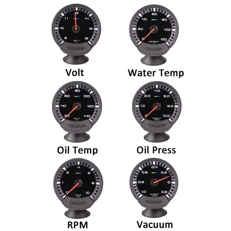 Тахометр для автомобильного датчика 7 цветов светодиодный 12 В 0 10000