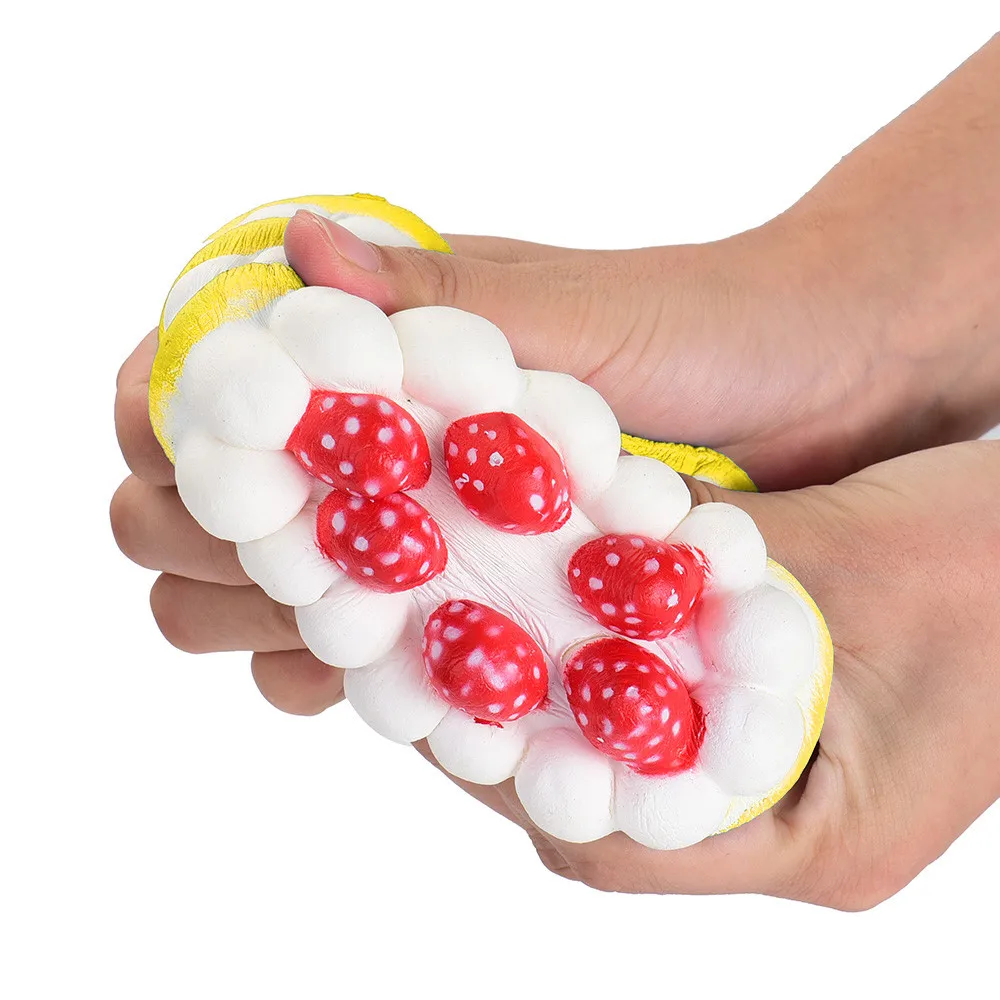 

Stress Reliever Strawberry Cake Scented Super Slow Rising Kids Toy Cute Stress Free Shipping Toy Antistres Zabawki