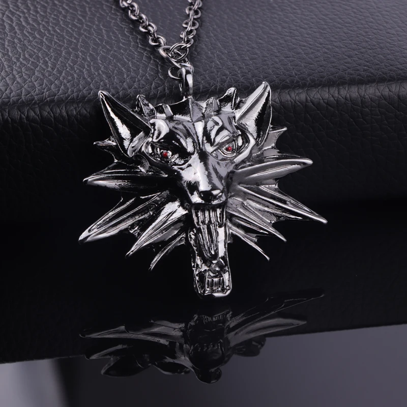 

Punk Accessories Wolf Head Necklace Men Glamour Jewelry Party Jewelry