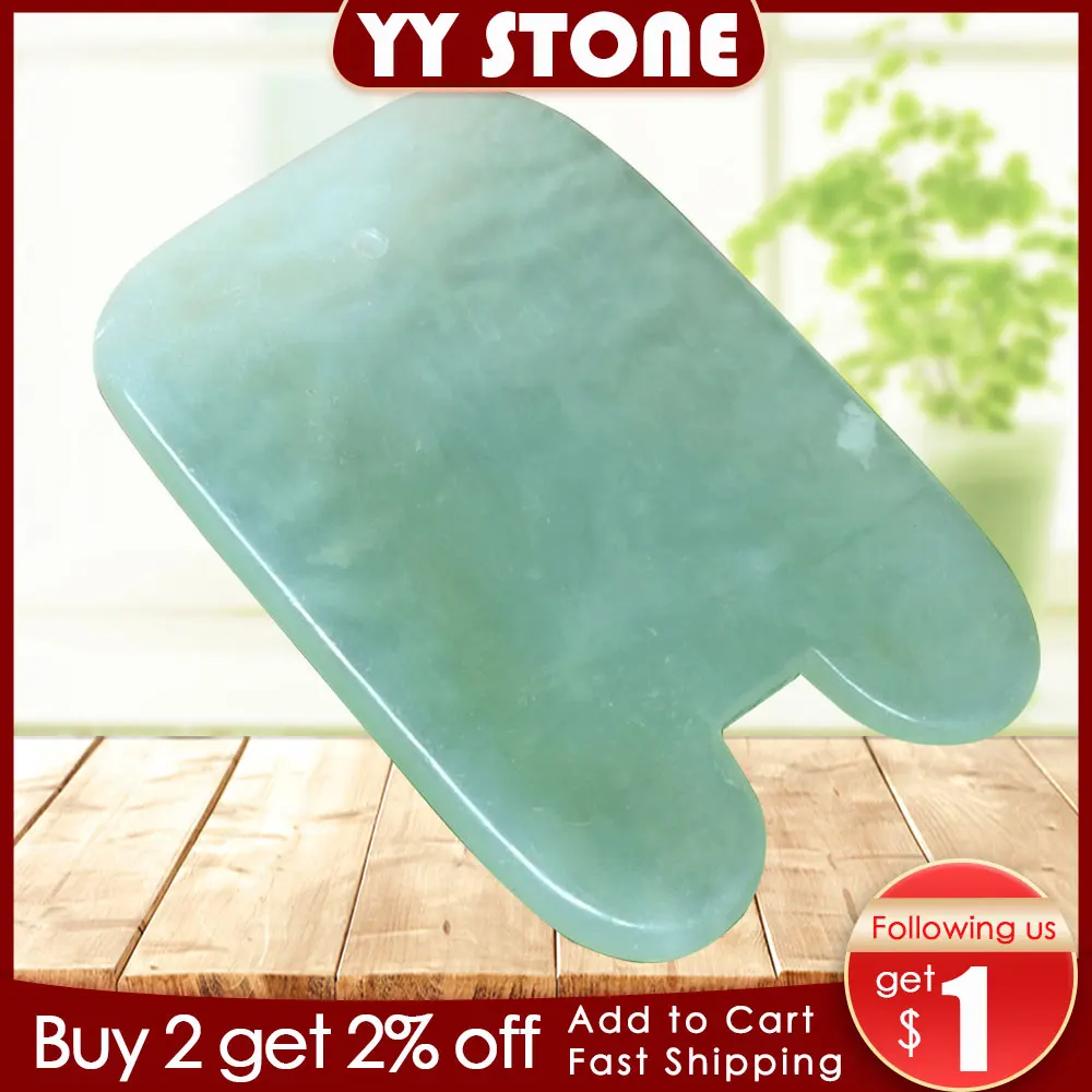 Нефритовый массажер для тела массажа Массажер Для Массажа Гуаша камень спа