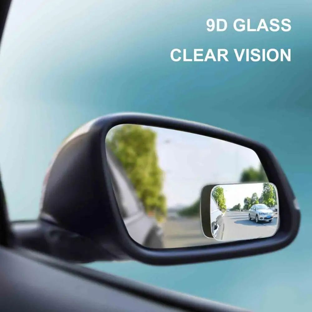 

2Pcs/Set Rear View Mirror High Clarity Wide Angle Mini 360 Degree Rear View Convex Mirror for Car