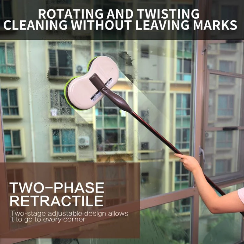 

Wireless Electric Rotatable Mop Window Cleaner Adjustable Hand Cleaning Tools Household MJJ88