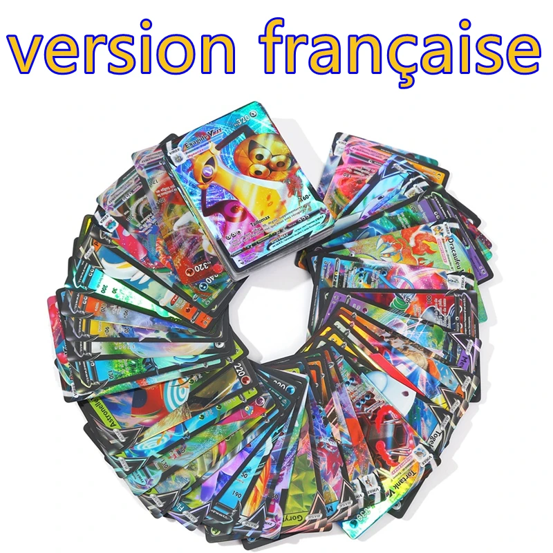 

French Pokemon Card French Version Gx Ex Vmax TCG Box Pokémon Card Pocket Monster Games Trading Card Charizard Pocket Card Gift