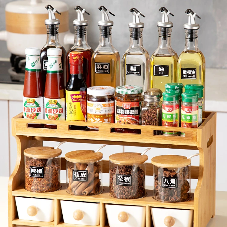 

Seasoning Storage Spice Box Herb Tools Seasoning Box Jars Set Spice Rack Salt Container Kruidenpotjes Kitchen Tools DI50TWG