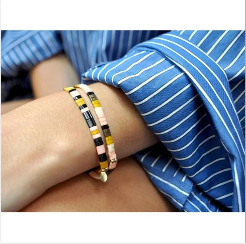 

2021 Summer Beach Jewelry Bohemian Tila Beads Bracelets for Men and Women Pulseras Best Friends Gift Bracelets Armband Jewellery