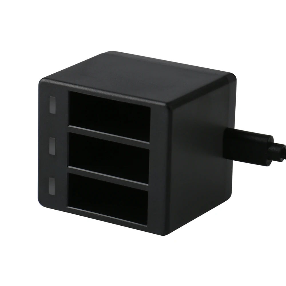 3-канальный блок питания с действий Камера Батарея Зарядное устройство USB кабелем