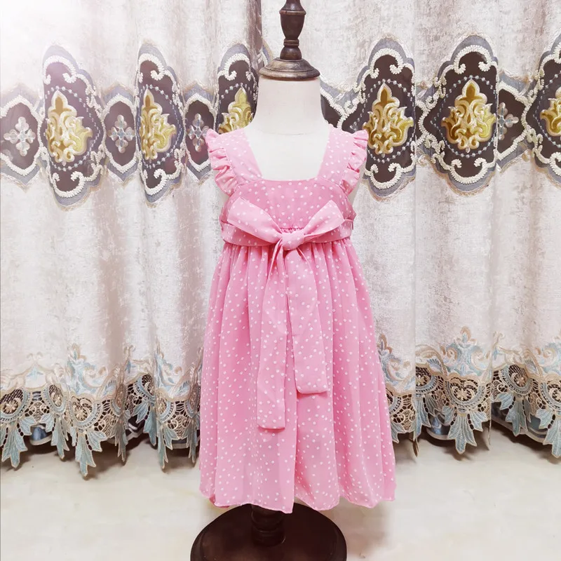 Детское Сетчатое платье без рукавов в горошек От 2 до 6 лет | Детская одежда и обувь