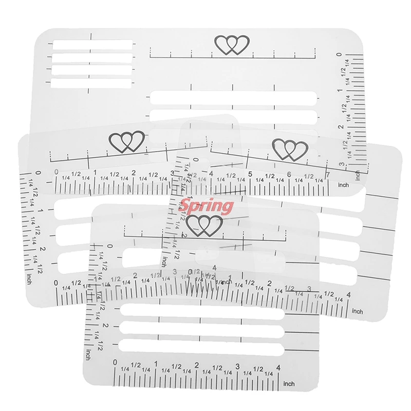 

- Popular 4PCS/Set Diy Craft Addressing Guide Notebook Letter Envelope Stencil Set Templates Ruler