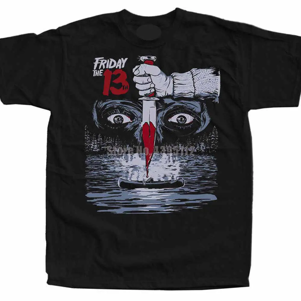 Забавная Мужская футболка с постером по мотивам фильма пятница 13-го числа в стиле