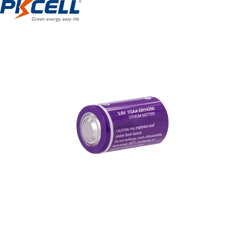 12 шт. * PKCELL 1200 AA Li SOCl2 аккумулятор 3 6 мАч 1/2 в ER14250 LS14250 14250 литиевые батареи для