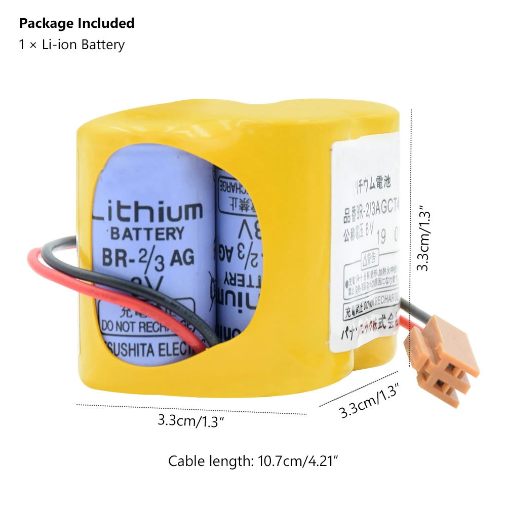 6V BR 2/3AGCT4A сухая батарея A06B 6114 K504 4400mAh PLC резервная литий ионные аккумуляторы с