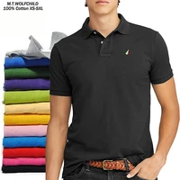 100 cotton high quality summer new mens short sleeve polos shirts casual polos homme fashion clothing male lapel tops xs 5xl