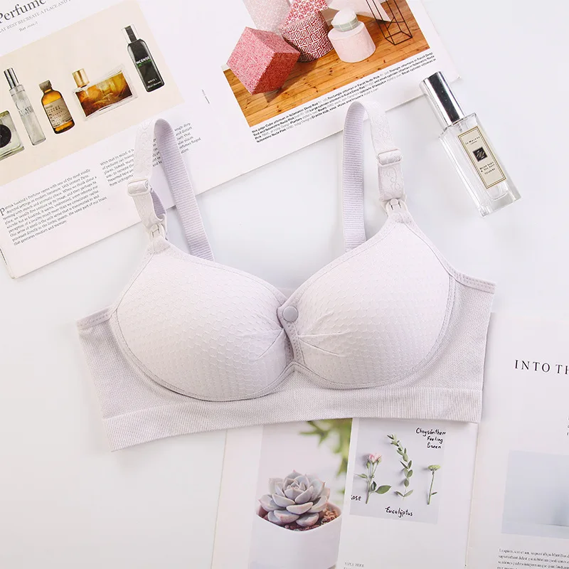Мягкий хлопковый бюстгальтер для кормления грудью одежда кормящих матерей
