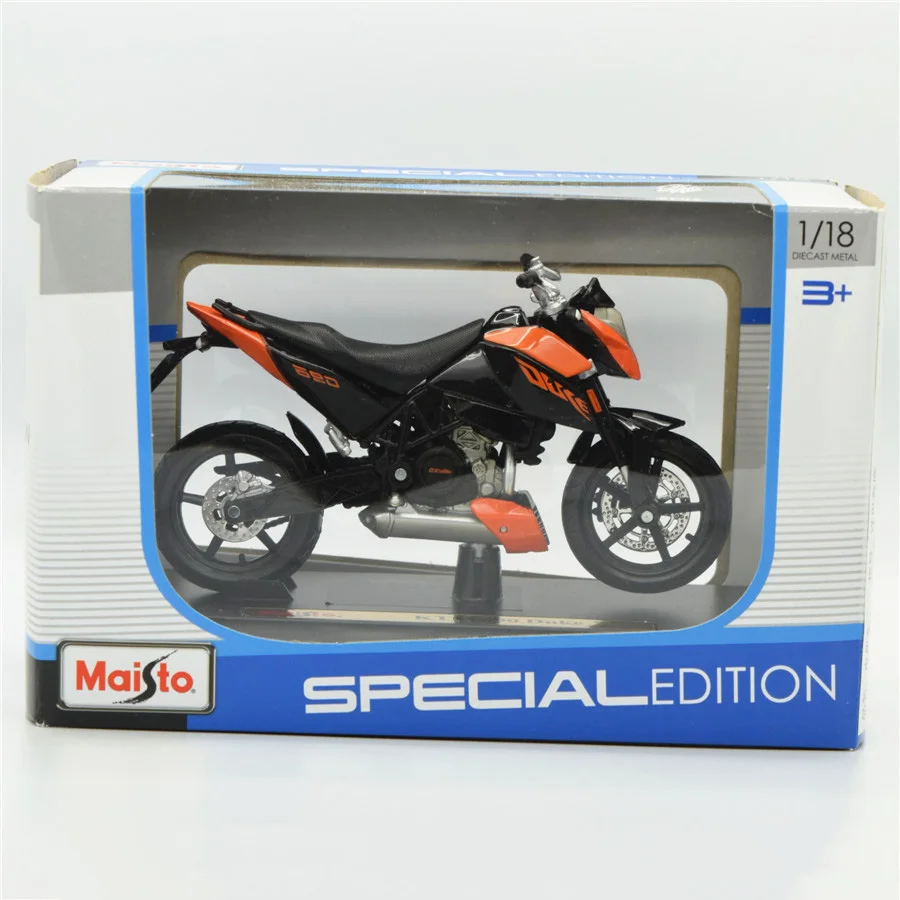 Мотоциклы Maisto KTM 1/18 Duke модели моторных велосипедов под давлением в масштабе 690 1:18