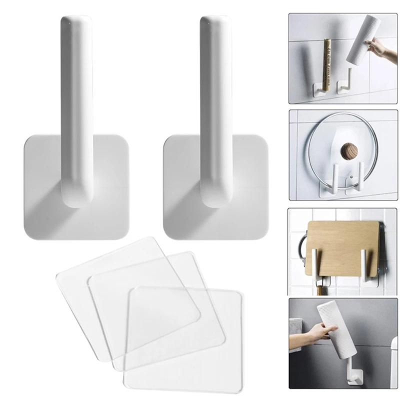 2 шт. настенный бумажный держатель для полотенец подвесной стеллаж хранения