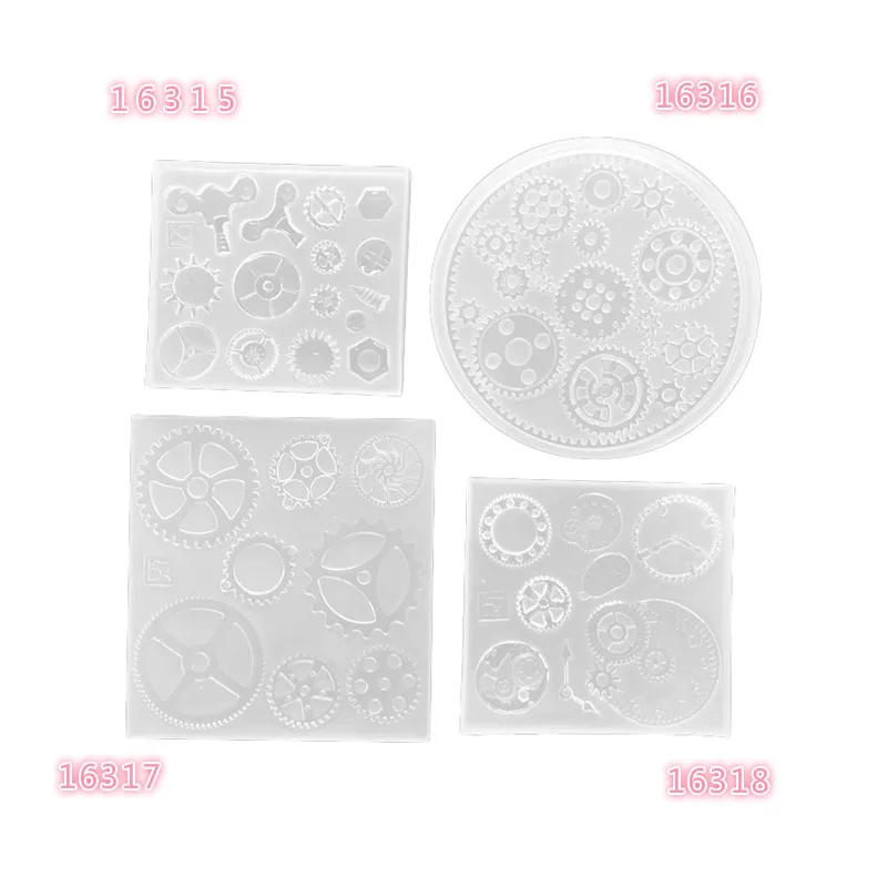 Форма Шестерни талисманы ремесло DIY прозрачный УФ Смола жидкий силикон