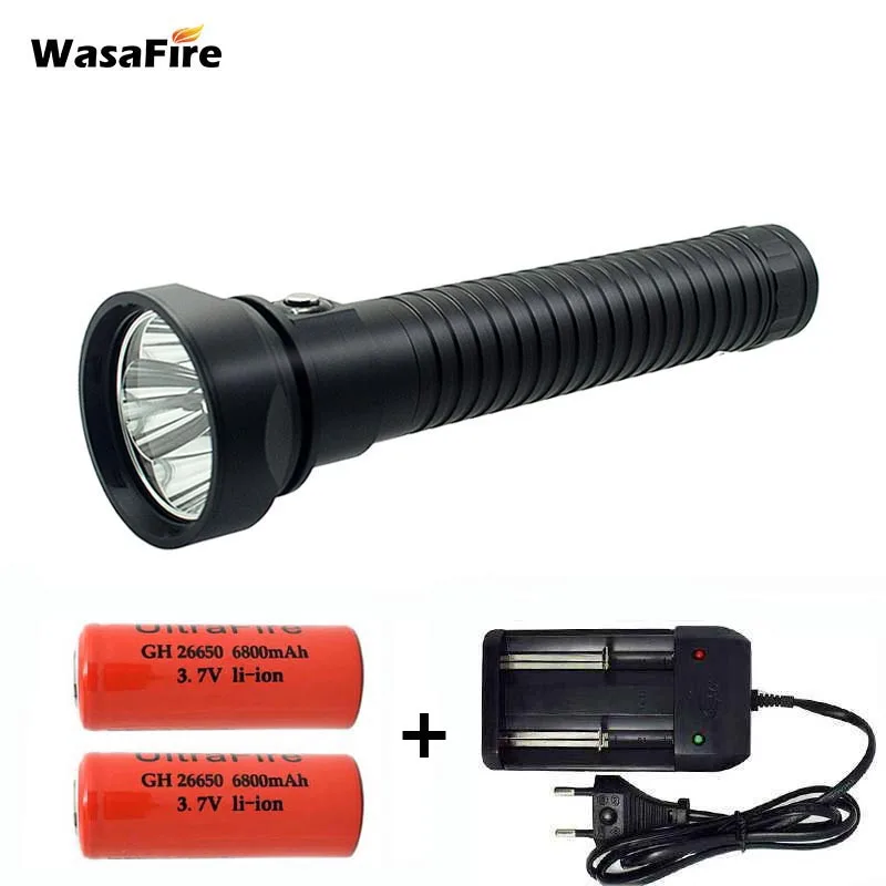 Профессиональный водонепроницаемый фонарик с 4 режимами для дайвинга XML L2