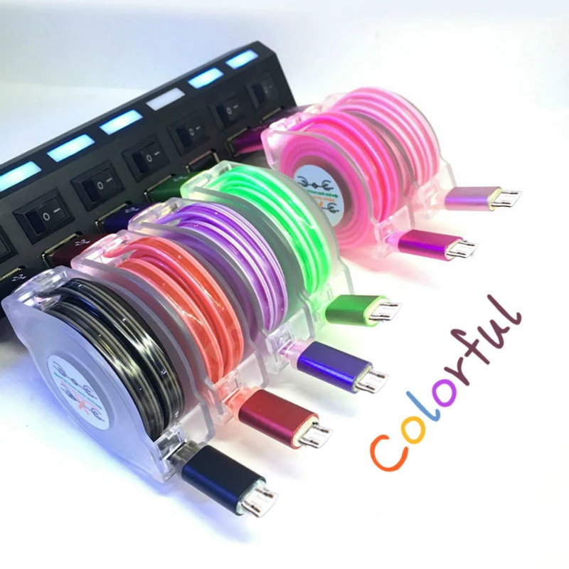 Новые светящиеся светодиодные осветительные Быстрая зарядка Магнитный Кабель с